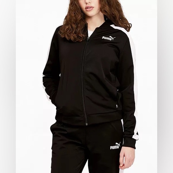 Puma Tracksuit 2-Piece Jacket & Jogger Pants in Black & White Size XL NWT - Picture 1 of 11